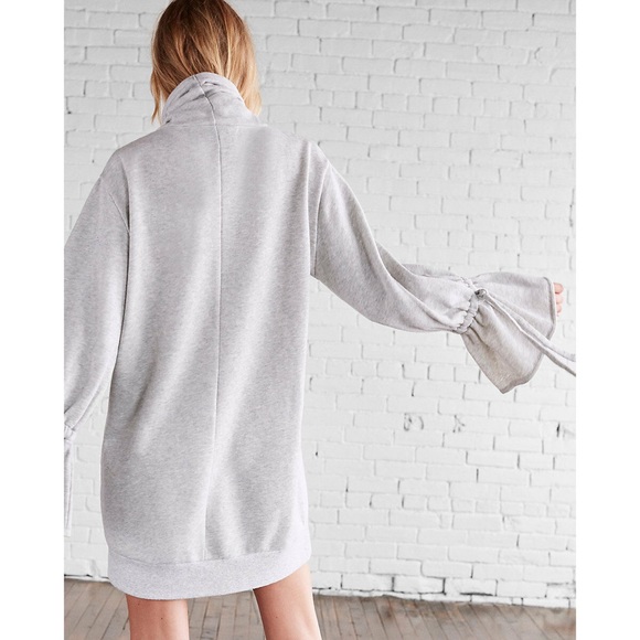 Express One Eleven Mock Neck Sweatshirt Dress - Size Small - Picture 2 of 10